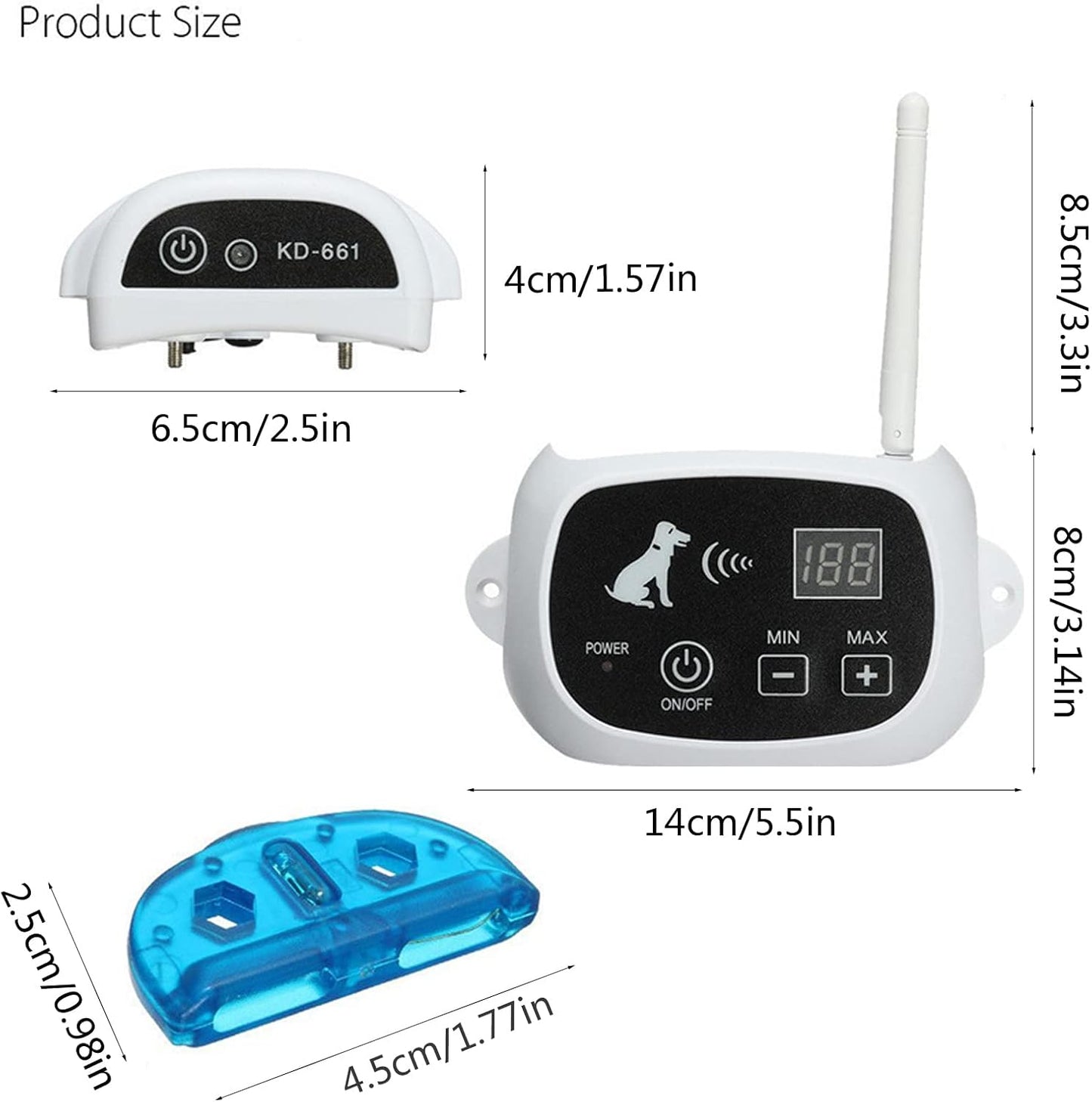 Avelena | Drahtloses Hundezäunhalsband-System | Wasserdicht, wiederaufladbar & ideal für das Training zu Hause und Outdoor-Abenteuer