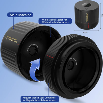 Avelena | Elektrisches Mason Jar Vakuumierer Set - Bewahre Frische Schnell!