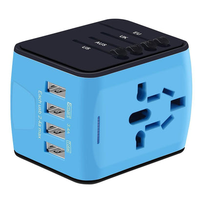 Avelena | Bequee Universal World Plug Reiseadapter, blau