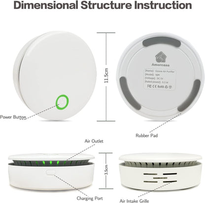 Avelena | FreshAir Ozon-Generator | Luftreiniger & Geruchsentferner | Mobil