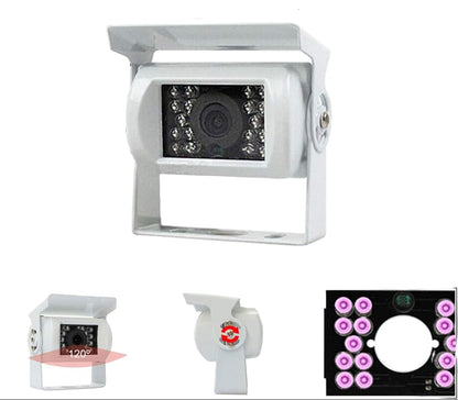 Avelena | Lkw-Rückfahrkamera 12V/24V mit 18 LED IR-Nachtsicht IP68