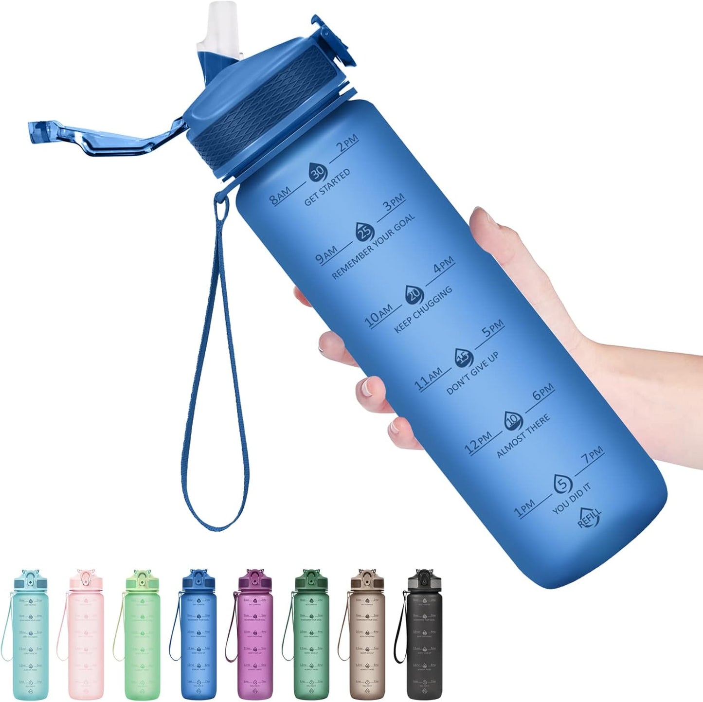 Avelena | Trendy Motivierende Trinkflasche 900Ml