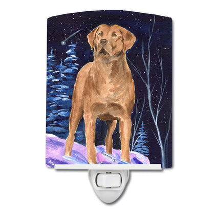Avelena | Treasures Sternenhimmel Chesapeake Bay Retriever Keramische Nachtblume, 6X4X3, Ul-Approved