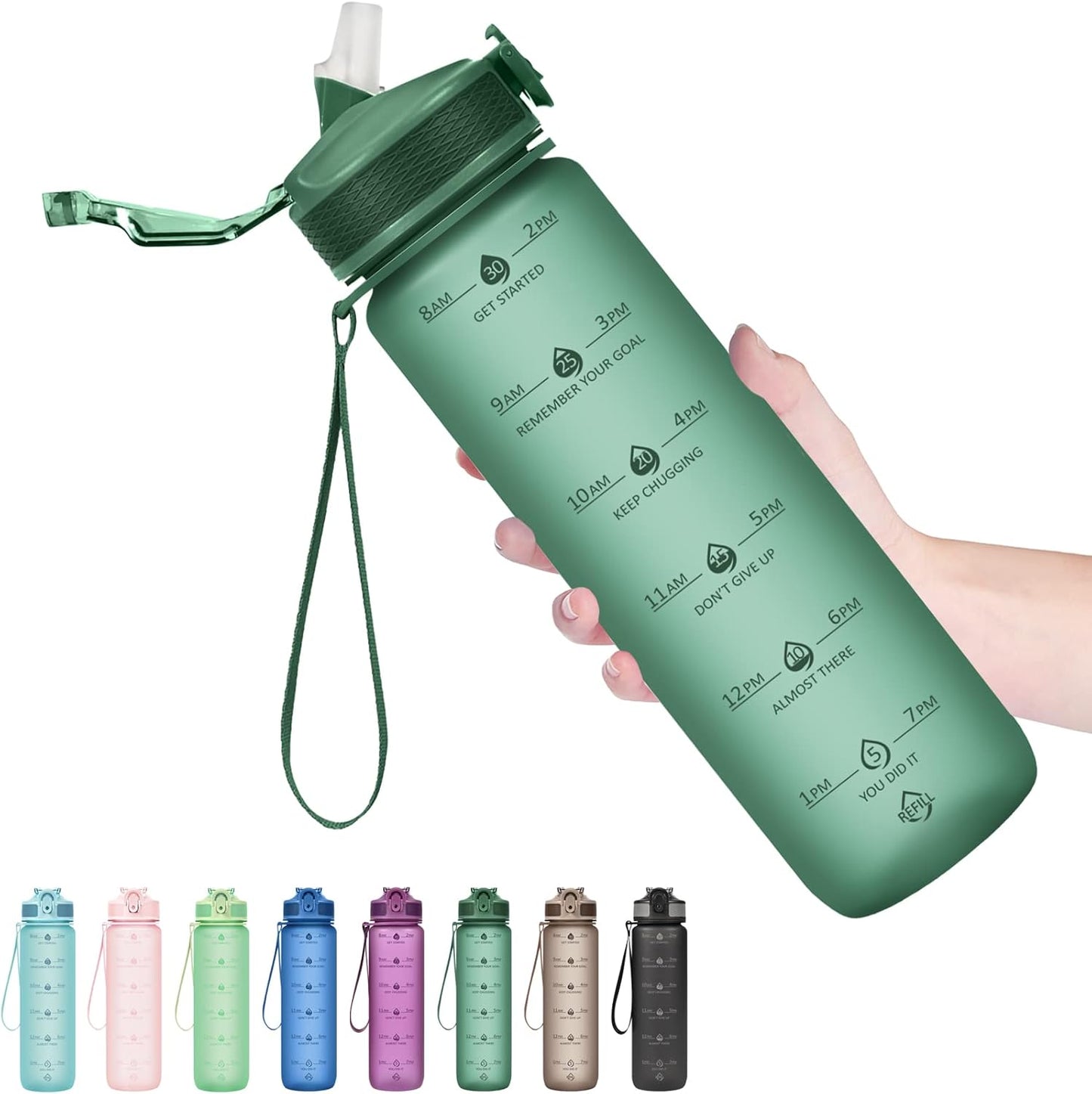 Avelena | Trendy Motivierende Trinkflasche 900Ml