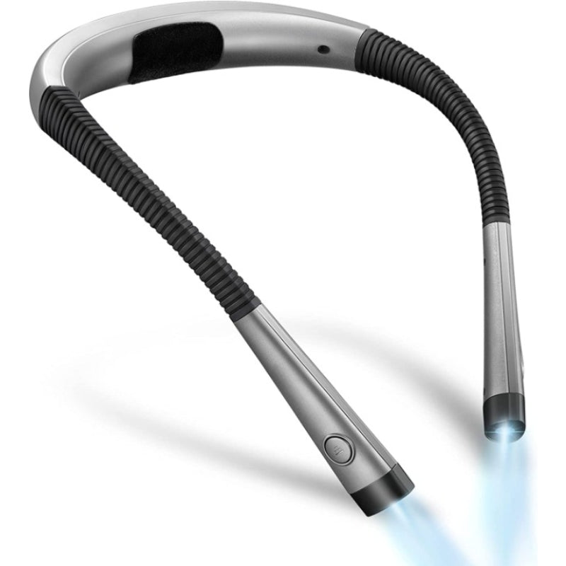 Avelena | LED Nackenleselampe, Buchlicht zum Lesen im Bett, 3 Farben, 6 Helligkeitsstufen, biegbarer Arm, wiederaufladbar, langlebig, perfekt zum Lesen, Stricken, Campen, Reparieren