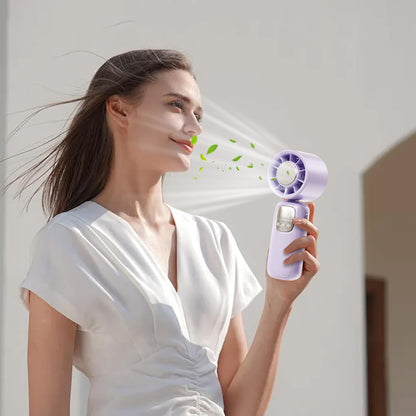 Avelena | Tragbarer faltbarer Handventilator mit LED-Anzeige 100 Geschwindigkeiten