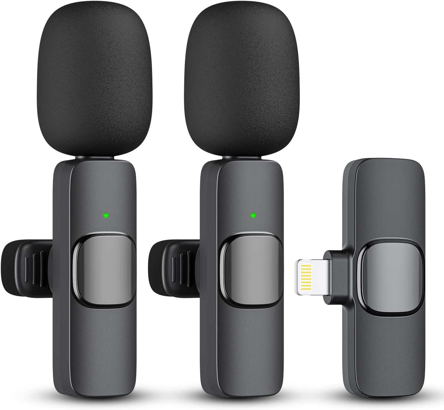 Avelena | 2-Pack kabelloses Mikrofon für iPhone iPad