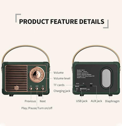 Avelena | Retro Bluetooth Lautsprecher