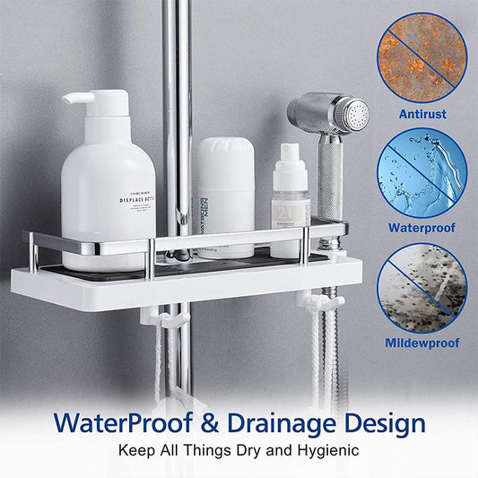 Avelena | Badezimmer Stangen Dusch Lagerregal Halter