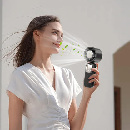 Avelena | Tragbarer faltbarer Handventilator mit LED-Anzeige 100 Geschwindigkeiten