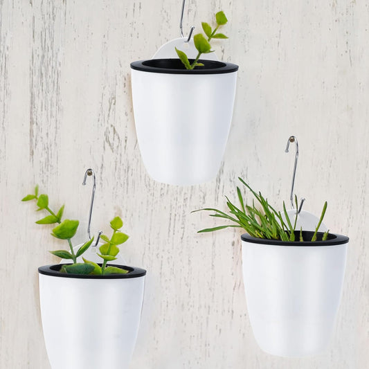Avelena | Selbstbewässernder Hängepflanztopf – Moderner Blumentopf für Wandbefestigung