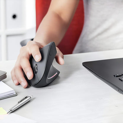 Avelena | Wiederaufladbare ergonomische vertikale kabellose Maus – Elvion