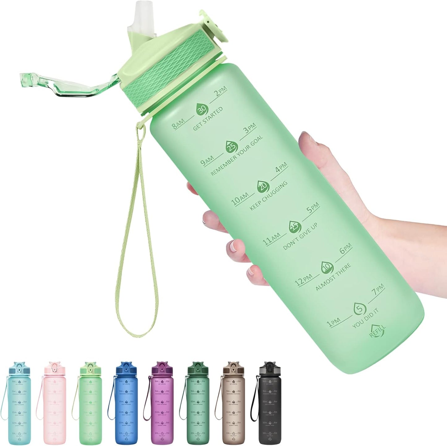 Avelena | Trendy Motivierende Trinkflasche 900Ml