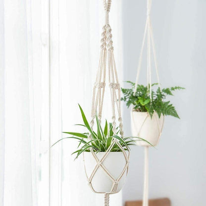 Avelena | 4-teiliges handgefertigtes Boho-Makramee-Pflanzenhänger-Set