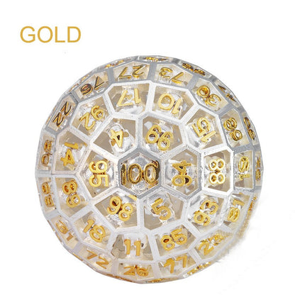 Avelena | 100-seitiger Polyeder-Metallwürfel mit Nummerierung, entworfen für große Partys und mehr Möglichkeiten