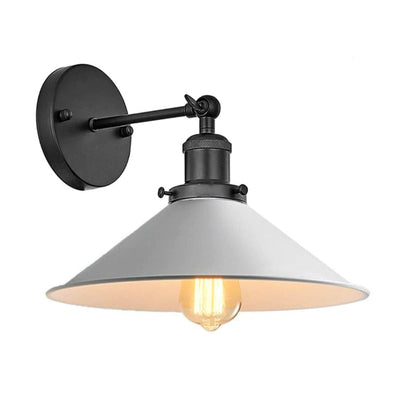 Avelena | Weiß Industriell Vintage Wand Sconce Licht
