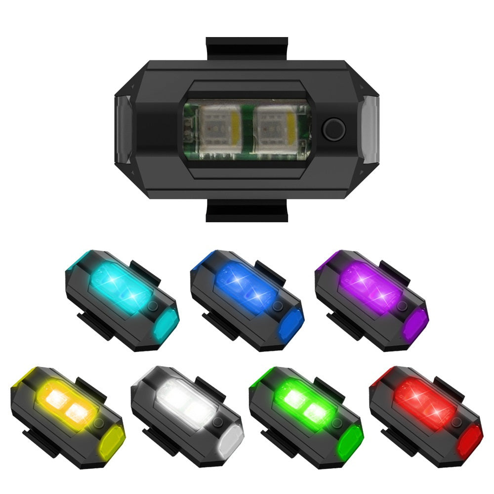 Avelena | 7 Farben LED Flugzeug Stroboskoplichter & USB-Ladung
