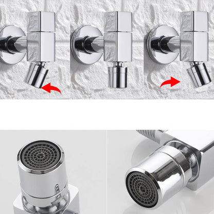 Avelena | Zeitgenössischer Wandmontierter Badezimmer Wasserhahn Knopfgriff Massivmessing Runder Wasserhahn