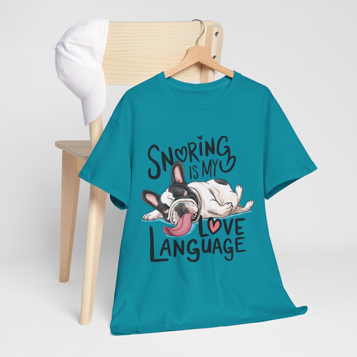 Avelena | Schnarchen Ist Meine Liebessprache Französische Bulldogge Unisex T-Shirt
