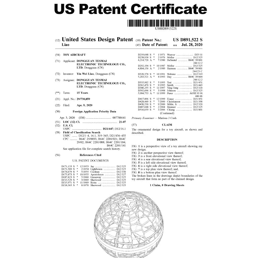 Avelena | Flynova Pro Flying Ball Spinner Spielzeug Handgesteuerter Drohnenhubschrauber 360 Grad rotierendes Mini-UFO mit leichten Kindergeschenken