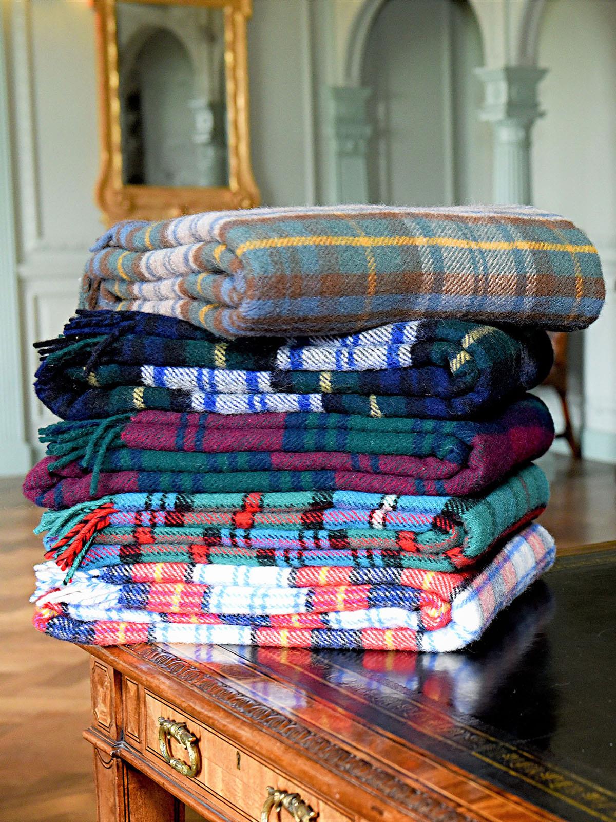 Avelena | Tartan Ren Wolle Teppich Antik Kleid Gordon