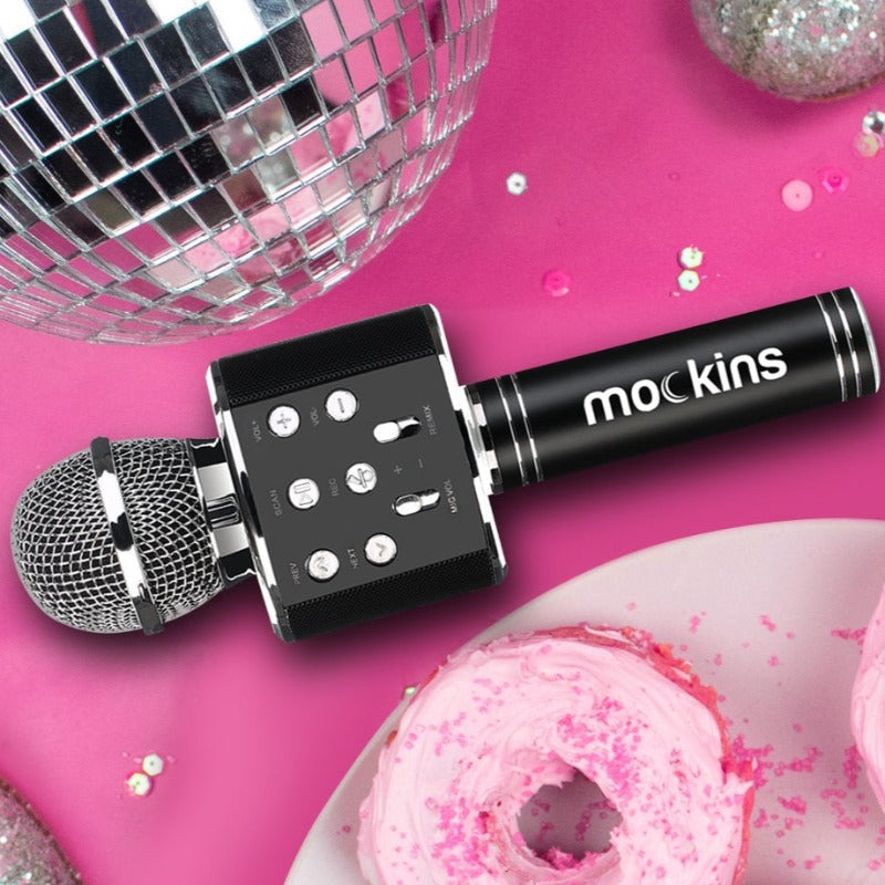 Avelena | Tragbares Karaoke-Mikrofon - Mikrofon mit integriertem Bluetooth-Lautsprecher - Kompatibel mit IOS- und Android-Geräten