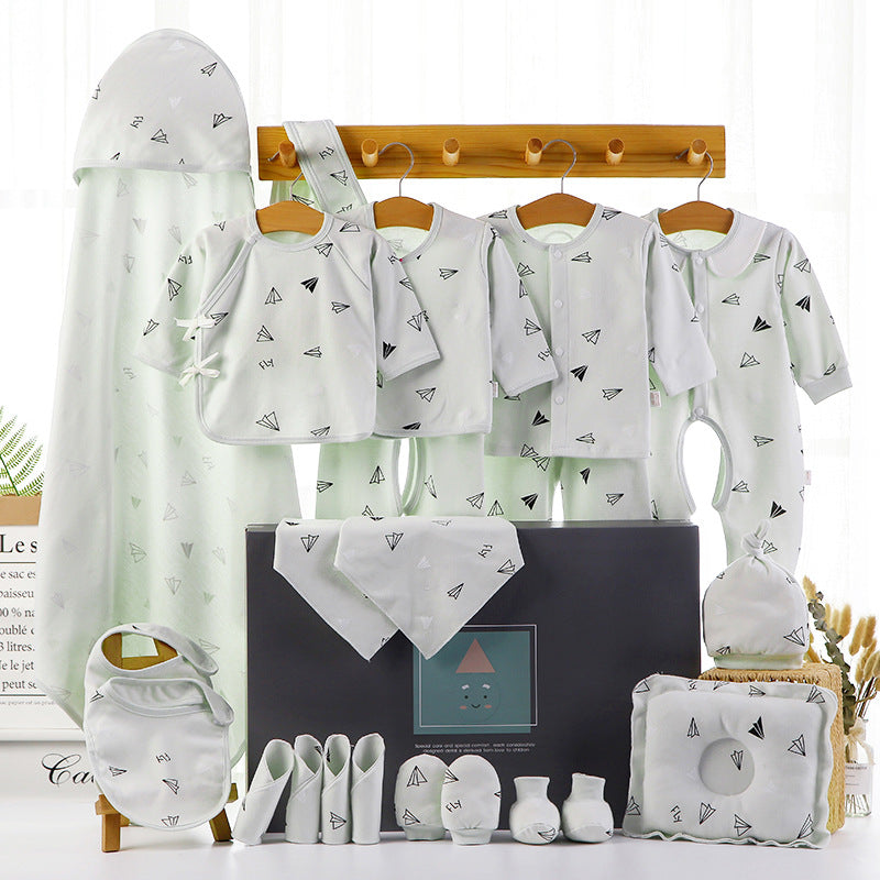 Avelena | Babygeschenkbox-Set aus Baumwolle für Neugeborene