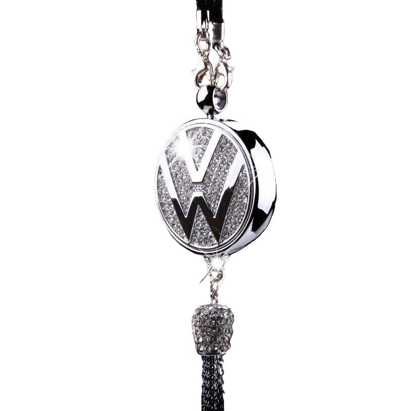 Avelena | Auto-Logo Parfüm-Anhänger | Kristall & Zinklegierung | Funkelnde Dekoration & Geschenkidee