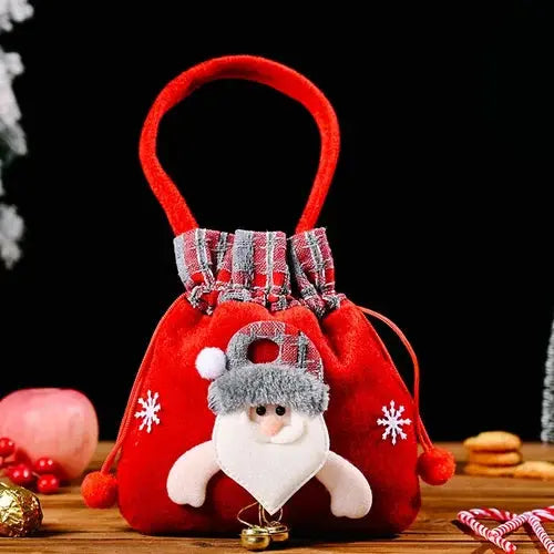 Avelena | Weihnachten Geschenkbeutel | Stoffbeutel mit Kordelzug | Verschiedene Designs | Wiederverwendbar