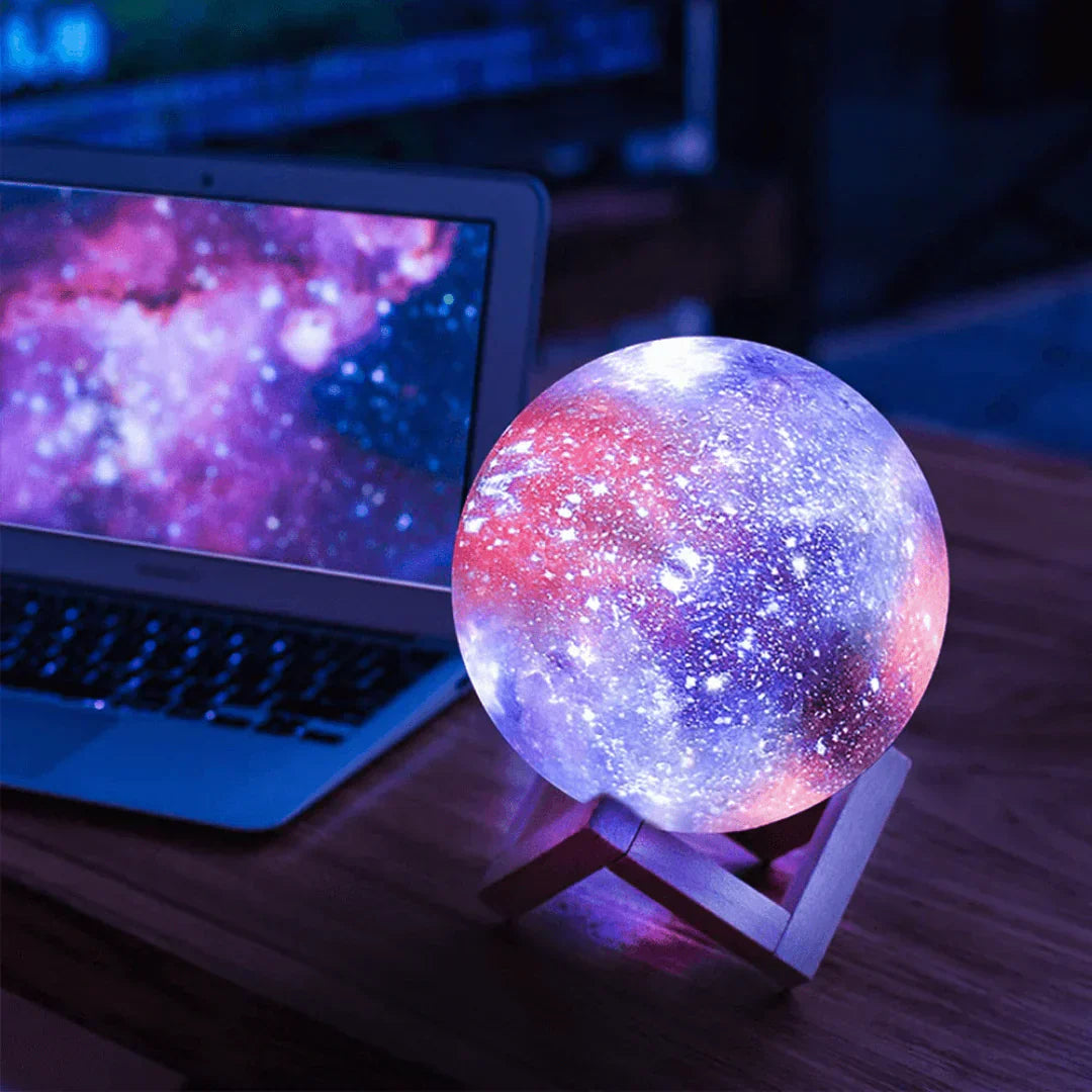 Avelena | Moonbright Lampe Traumhafte Sterne Nachtlicht mit Wiederaufladbarem Touch-Control