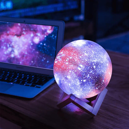 Avelena | Moonbright Lampe Traumhafte Sterne Nachtlicht mit Wiederaufladbarem Touch-Control
