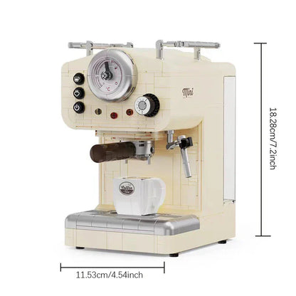 Avelena | 678PCS Kreative Serie Klassische Kaffeemaschine Bauklötze Automatische Getränkemaschine Modell Bausteine Spielzeug Geschenk für Kinder
