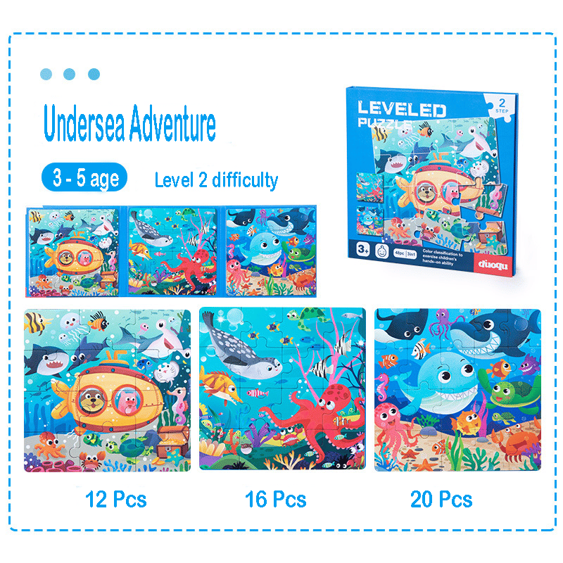 Avelena | Holz 3-in-1 Magnetischen Fortgeschrittenen Faltpuzzle