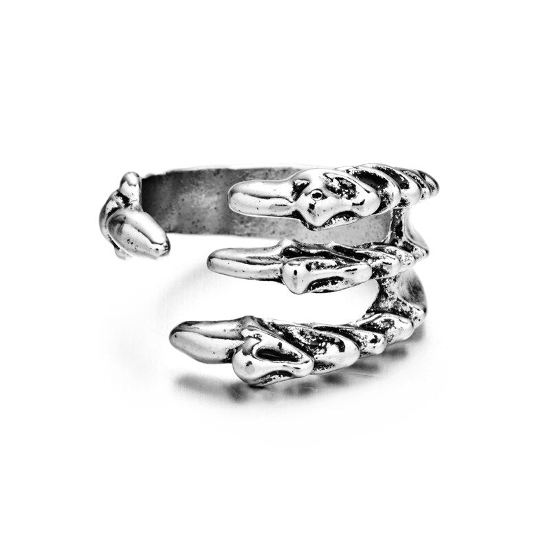 Avelena | Damen Ring im Vintage-Chic | Katzen Knuckelring im Tiermotiv | Modischer Unisex Schmuck aus Zinklegierung | Party & Alltag