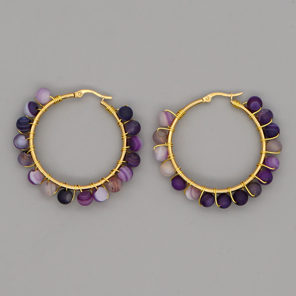 Avelena | Elegante Boho Von Der Natur Inspirierte Kristall-Ohrringe