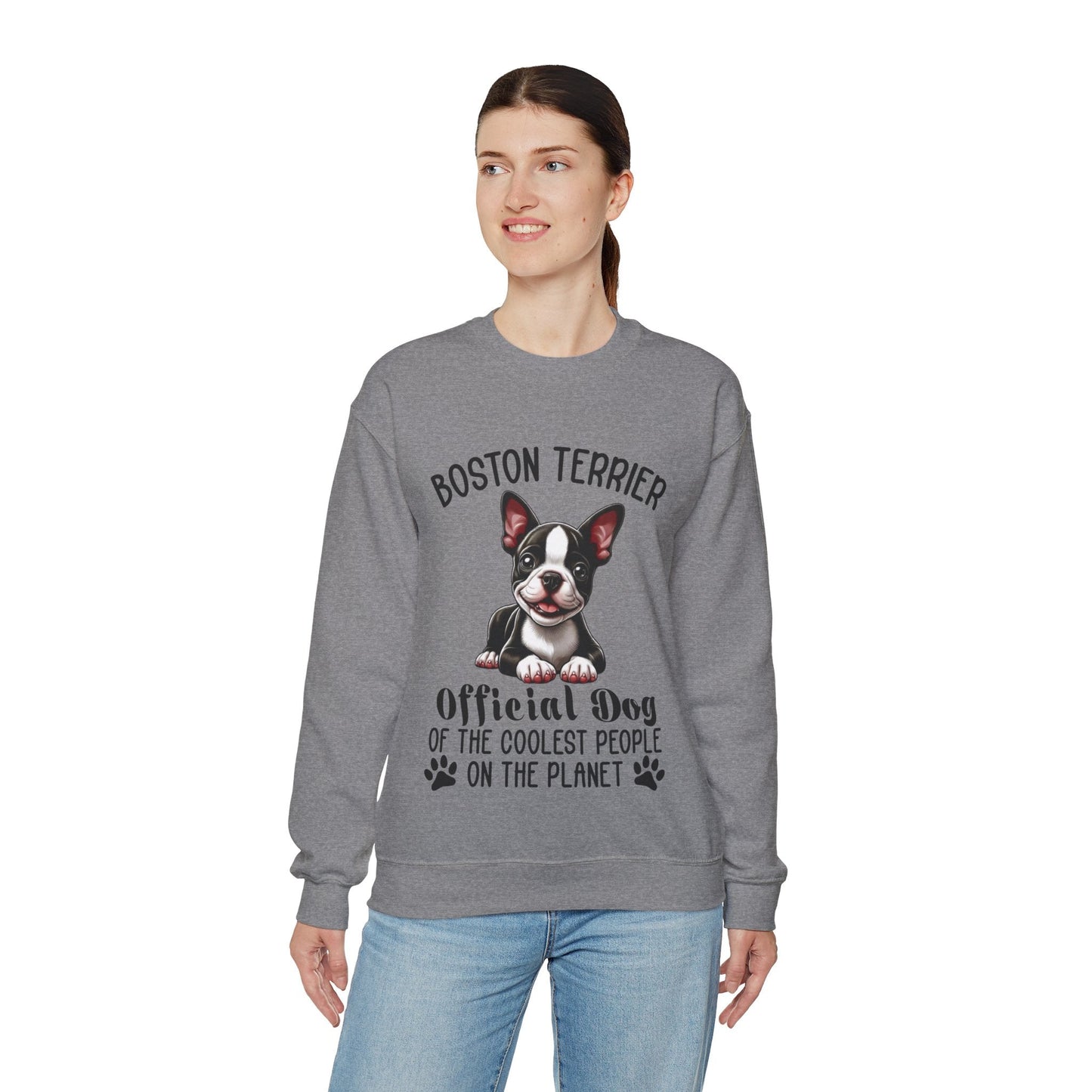 Avelena | Sinatra Unisex Sweatshirt Für Boston Terrier Liebhaber