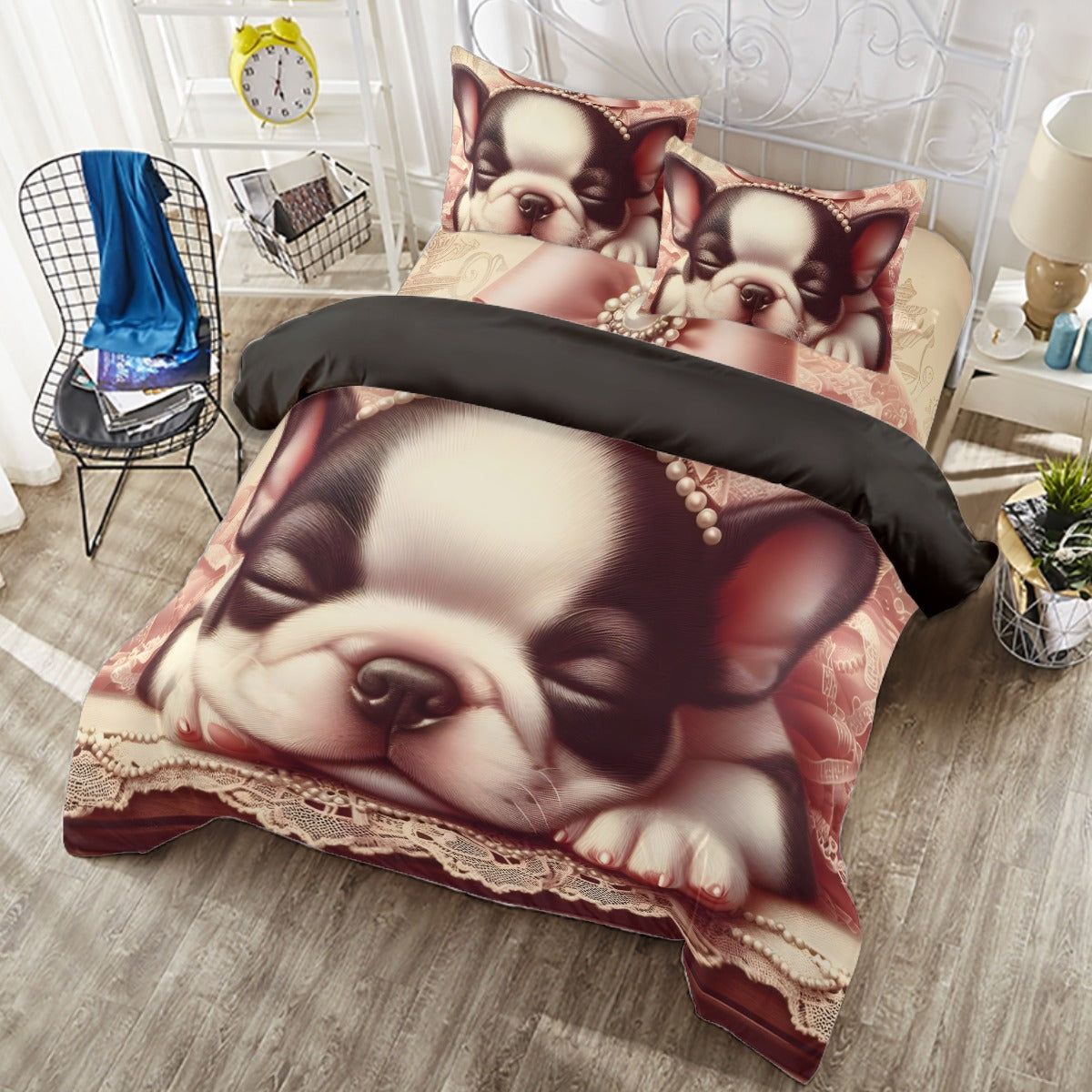 Avelena | Apollo Bettwäsche-Set Für Boston Terrier Liebhaber