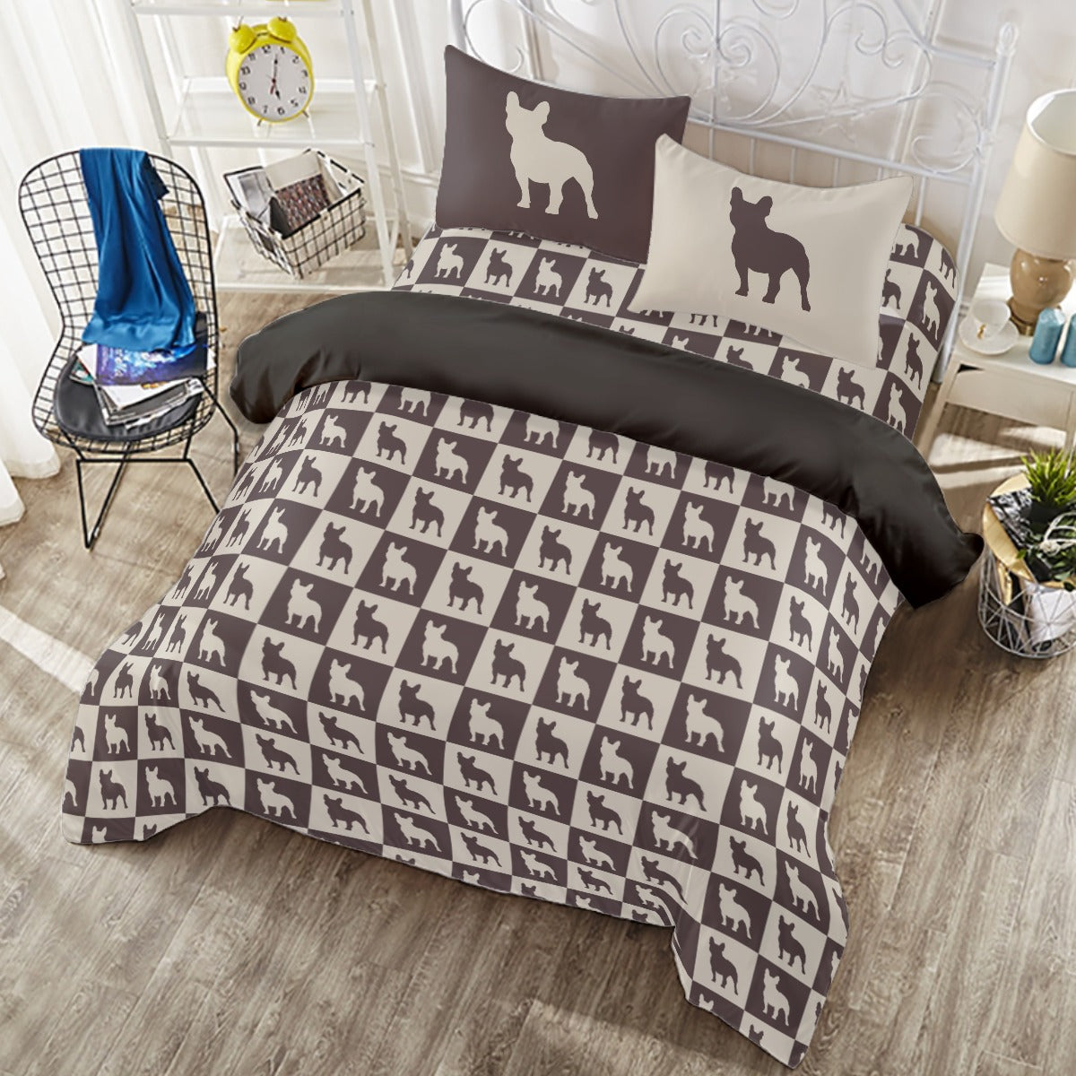 Avelena | Bandit Bettwäsche Set Für Boston Terrier Liebhaber