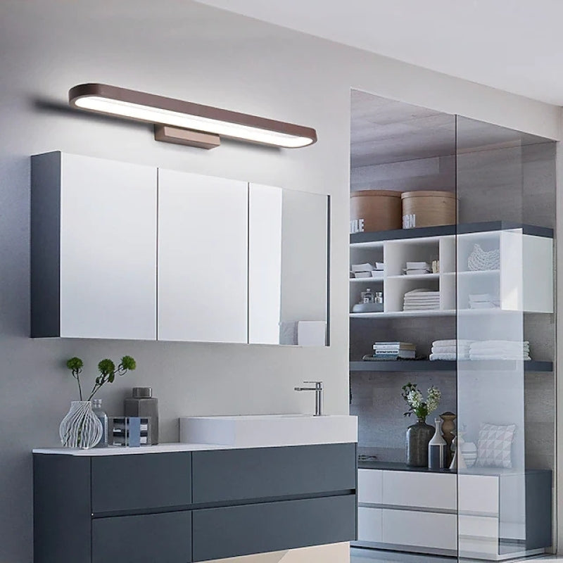 Avelena | Leigh moderne Wandleuchte linear, Gold, Schlafzimmer/Badezimmer, Metall