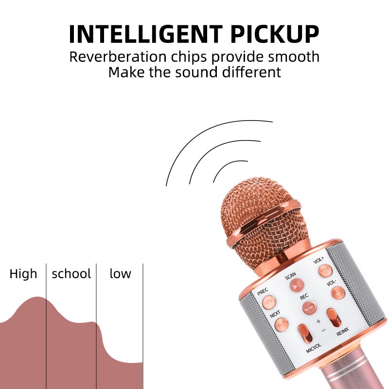 Avelena | Bluetooth Karaoke Drahtloses Mikrofon