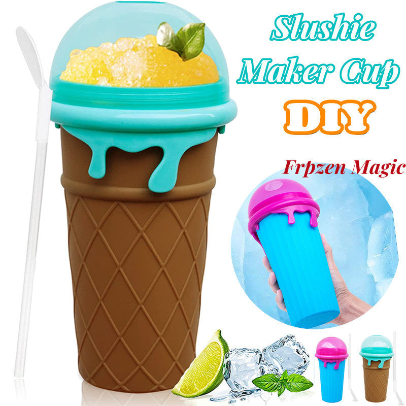 Avelena | 500Ml Große Slushy-Becher für Schnelle Gefrorene Smoothies und Eiscreme