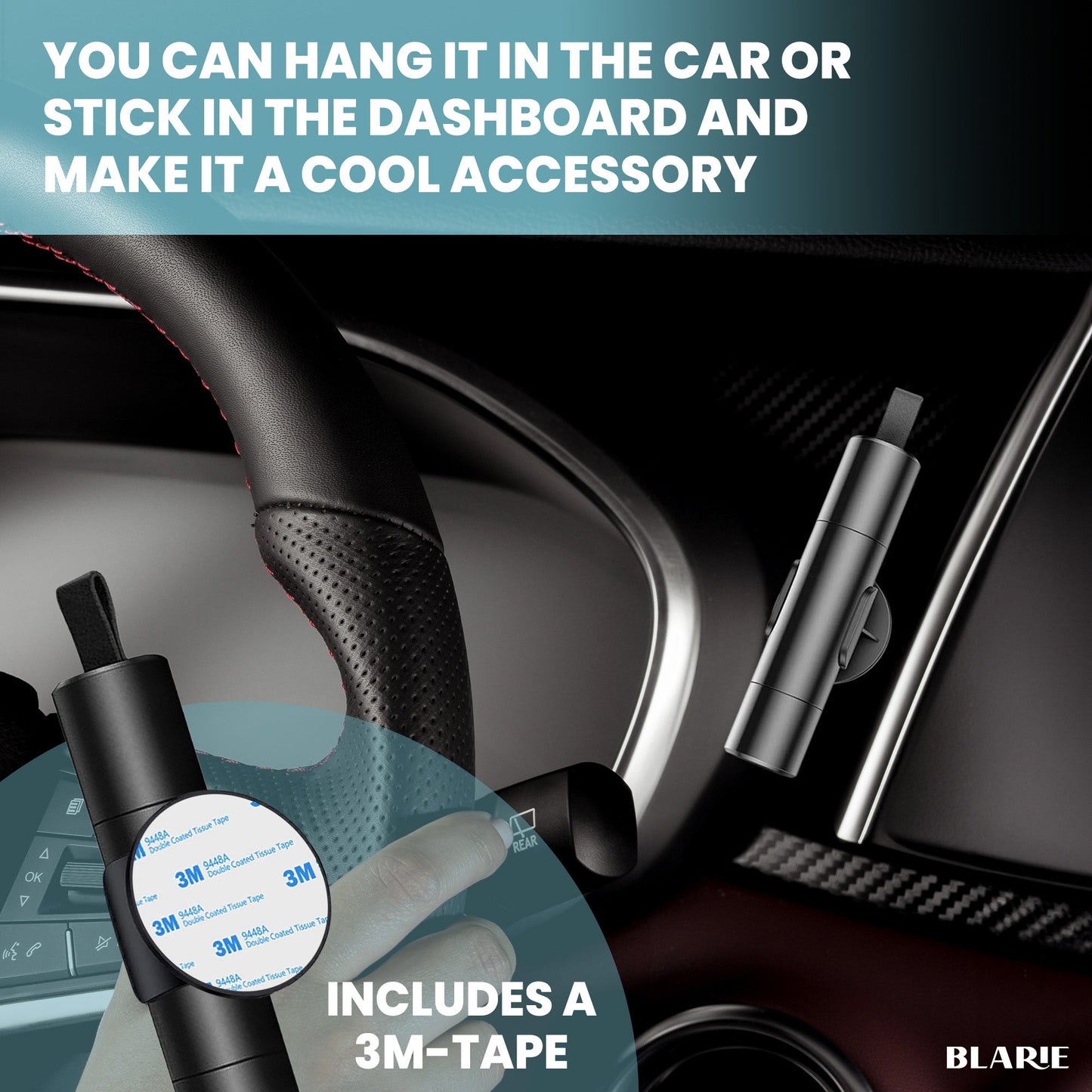 Avelena | CrashBreaker | Auto Notwerkzeug – Fensterzerstörer & Gurtschneider