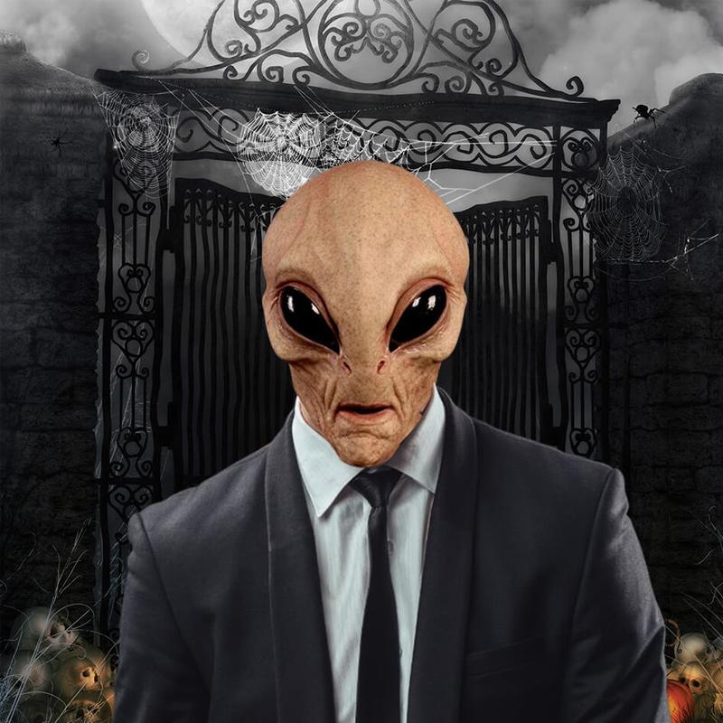 Avelena | Alien Lustige Gesichtsmaske