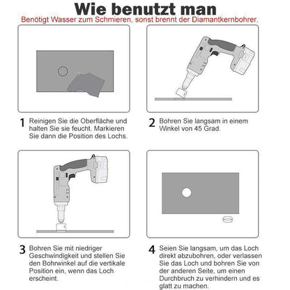 Avelena | Diamant und Glas Lochöffner (15 STÜCK EINGESTELLT)