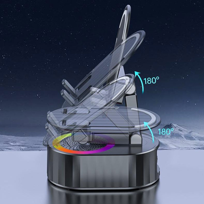Avelena | Drahtloser Induktions-Audio-Bluetooth-Lautsprecher 5 in 1 Telefonhalterung
