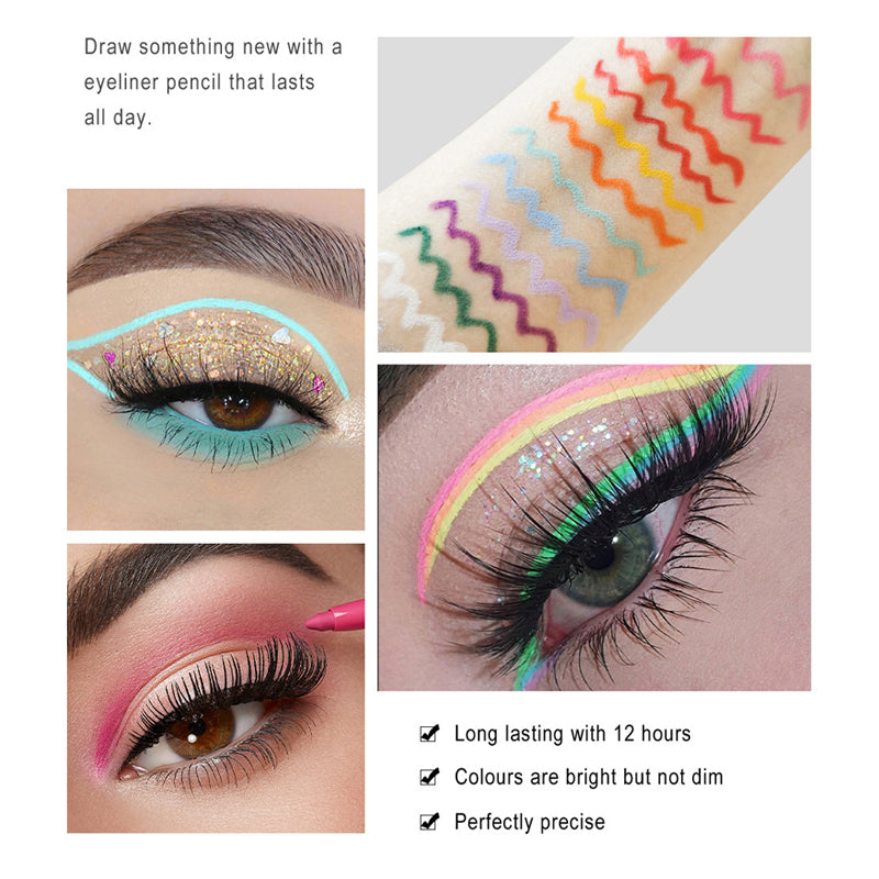 Avelena | 20 Pcs Bunte Eyeliner Stift Set