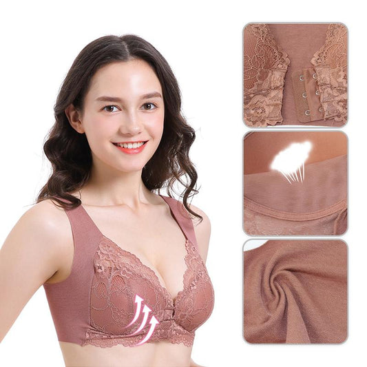 Avelena | 5D Shaping Push-up-BH mit Vorderverschluss – nahtlos, schöner Rücken, bequem