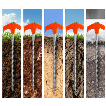 Avelena | Drehbare Zeltheringe mit Gewinde