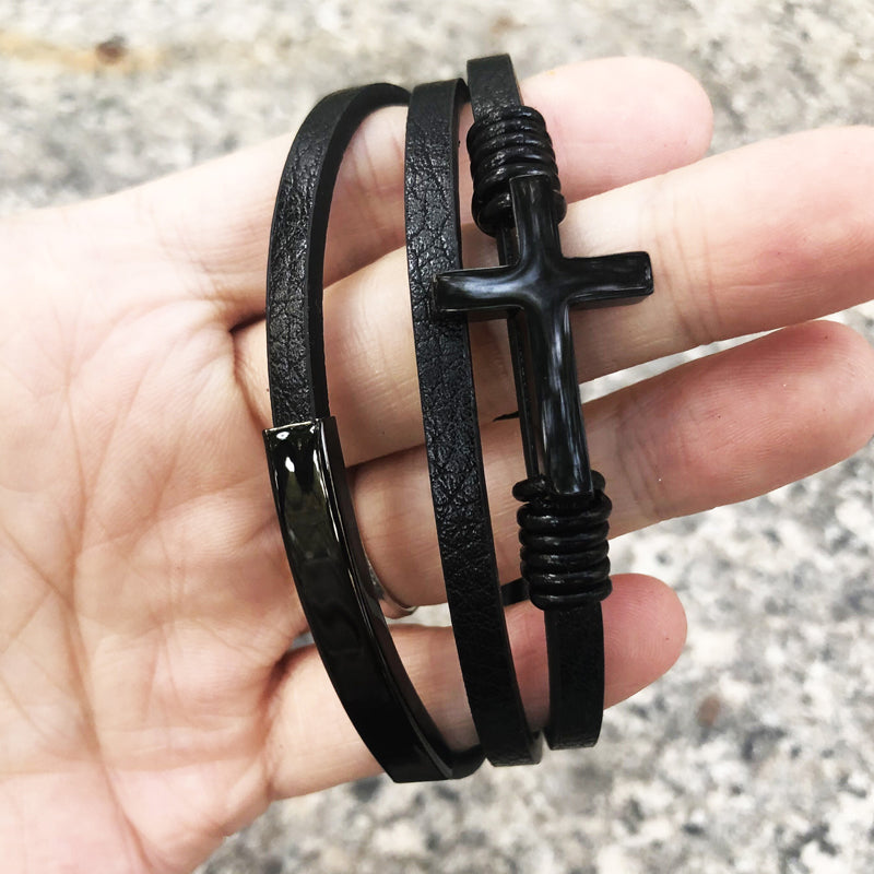 Avelena | Geflochtener Mehrschichtiger Lederarmband