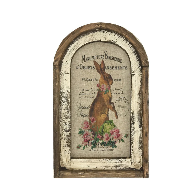 Avelena | Geschenk | Rustikale Bauernhausdekoration mit Hasen an der Wand